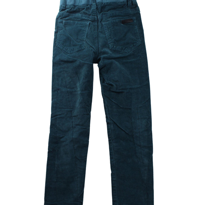 A Teal Casual Pants from Jacadi in size 8Y for boy. (Back View)