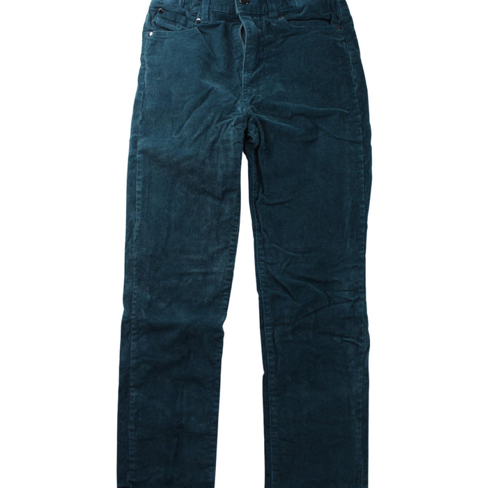 A Teal Casual Pants from Jacadi in size 10Y for boy. (Front View)