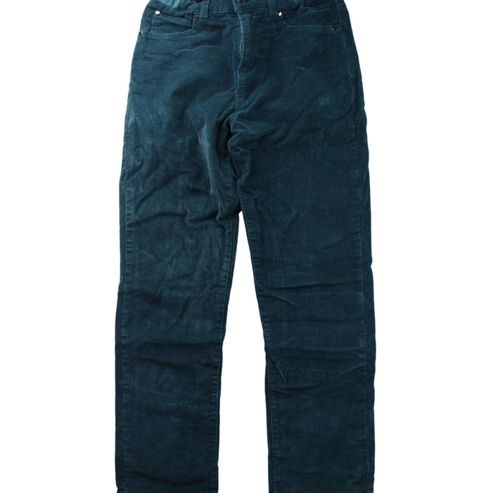 A Teal Casual Pants from Jacadi in size 10Y for boy. (Front View)