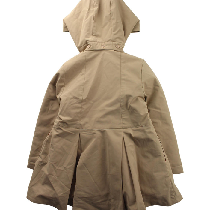A Beige Coats from Jacadi in size 4T for girl. (Back View)