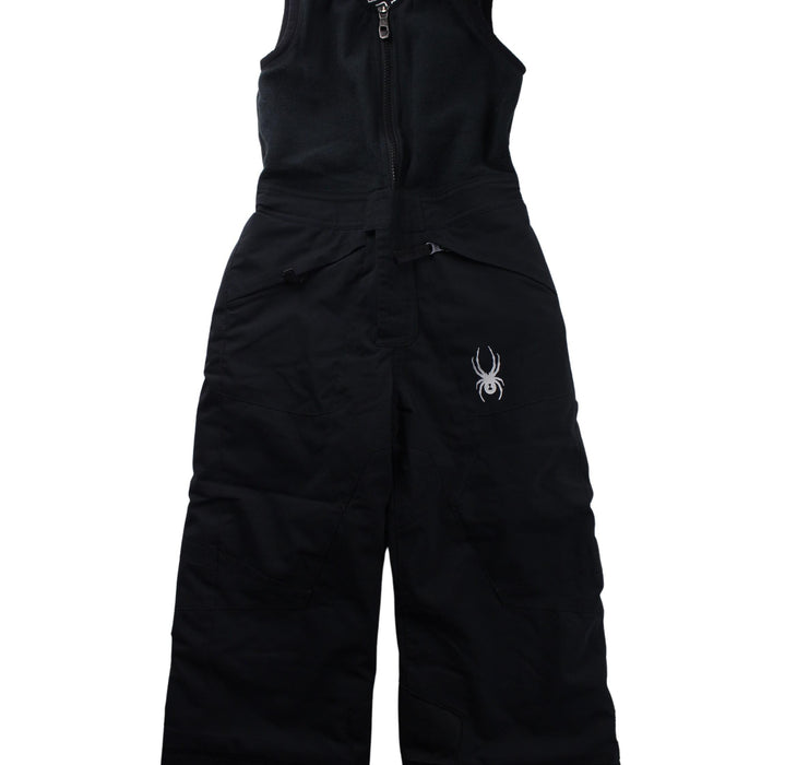 A Black Ski Pants & Salopettes from Spyder in size 4T for girl. (Front View)