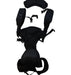 A Black Baby Carriers from Pognae in size 3-6M for neutral. (Back View)