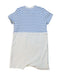 A White Short Sleeve Rompers from Seed in size 6-12M for boy. (Back View)