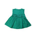 A Green Sleeveless Dresses from Chateau de Sable in size 3-6M for girl. (Back View)