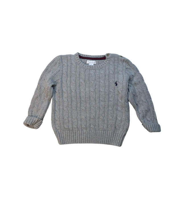 A Grey Knit Sweaters from Ralph Lauren in size 18-24M for boy. (Front View)