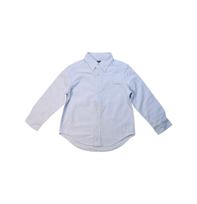 A Blue Long Sleeve Shirts from Ralph Lauren in size 3T for boy. (Front View)