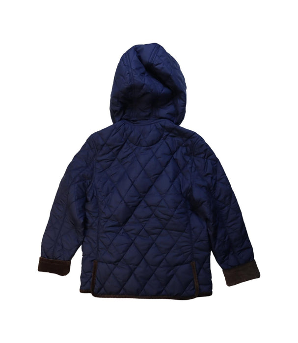 A Navy Puffer/Quilted Jackets from Polo Ralph Lauren in size 10Y for boy. (Back View)