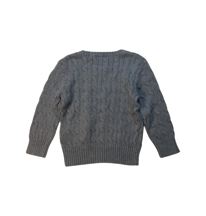 A Grey Knit Sweaters from Polo Ralph Lauren in size 3T for boy. (Back View)