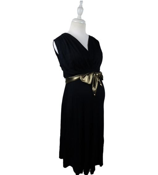 A Black Sleeveless Dresses from Maternal America in size S for maternity. (Front View)