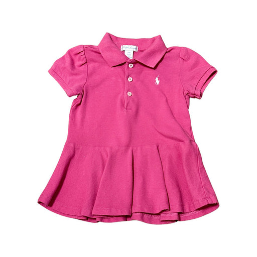 A Pink Short Sleeve Dresses from Ralph Lauren in size 2T for girl. (Front View)