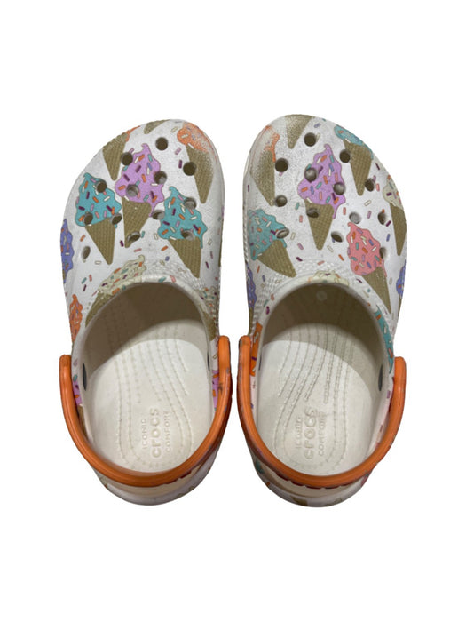 A Multicolour Sandals from Crocs in size 3T for girl. (Front View)