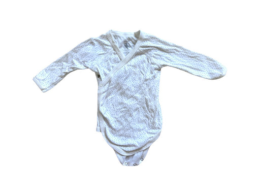 A White Long Sleeve Bodysuits from Petit Bateau in size 3-6M for neutral. (Front View)