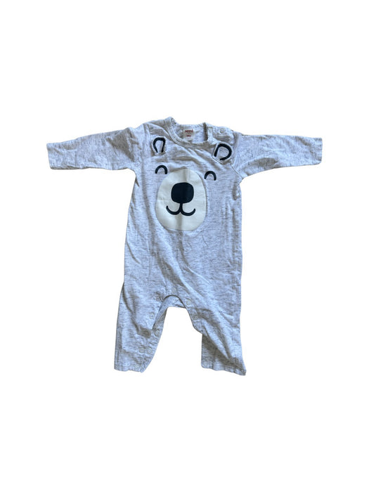 A Grey Long Sleeve Jumpsuits from Seed in size 6-12M for neutral. (Front View)