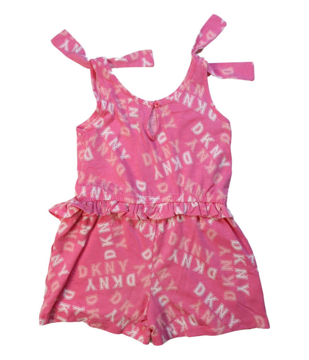 A Multicolour Sleeveless Rompers from DKNY in size 4T for girl. (Back View)