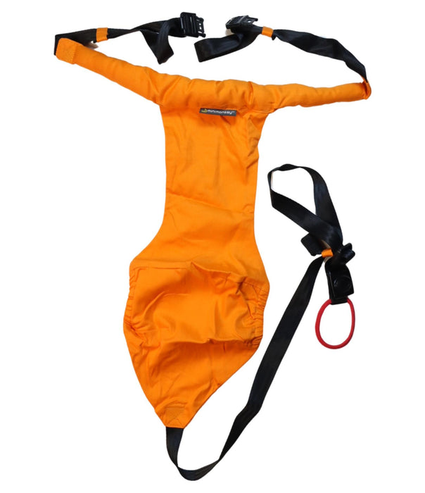 A Orange Baby Carriers from Mini Monkey in size O/S for neutral. (Front View)