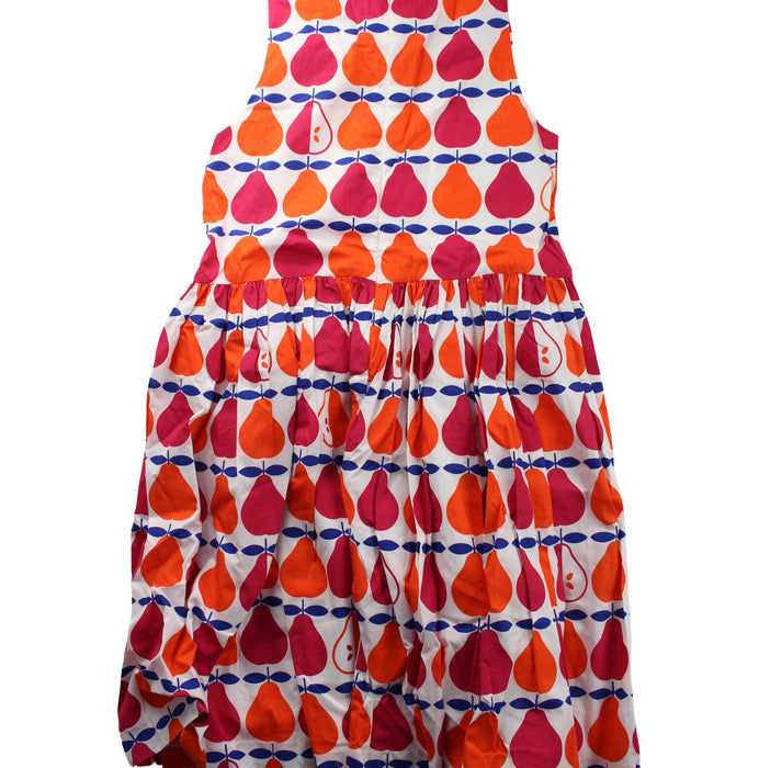A Red Sleeveless Dresses from Jacadi in size 12Y for girl. (Back View)
