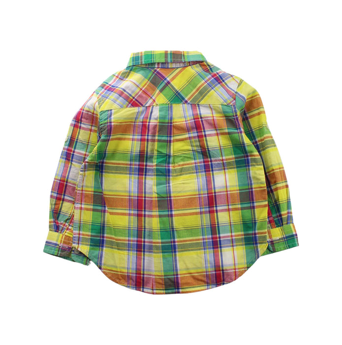 A Yellow Long Sleeve Shirts from Ralph Lauren in size 2T for boy. (Back View)