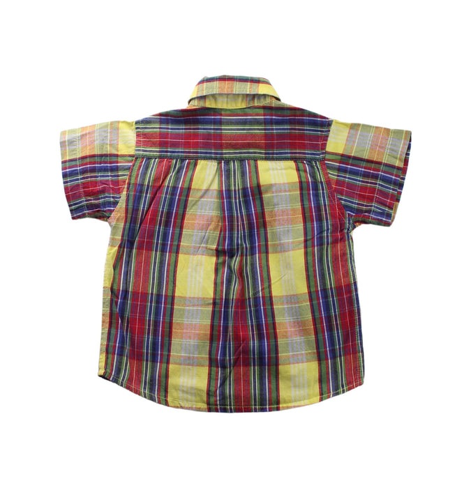 A Yellow Short Sleeve Shirts from Ralph Lauren in size 6-12M for boy. (Back View)