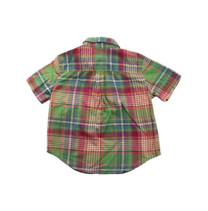 A Green Short Sleeve Shirts from Ralph Lauren in size 2T for boy. (Back View)