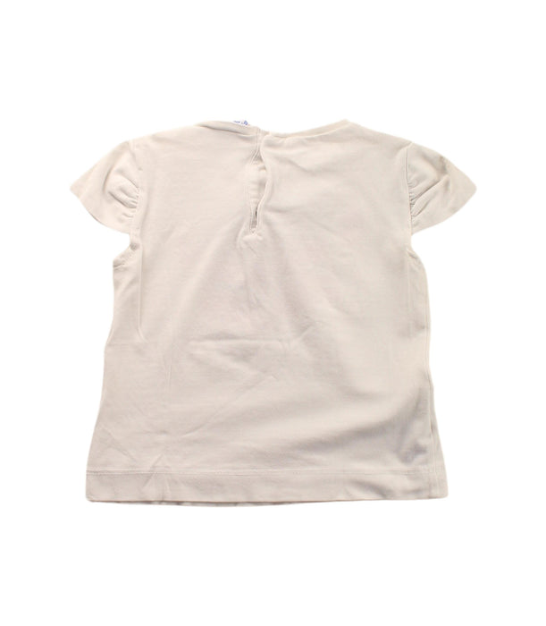 A White Short Sleeve Tops from Mayoral in size 2T for girl. (Back View)