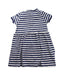 A Blue Short Sleeve Dresses from Petit Bateau in size 3T for girl. (Back View)