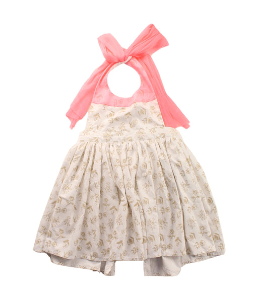 A White Sleeveless Dresses from MarlMarl in size 12-18M for girl. (Front View)