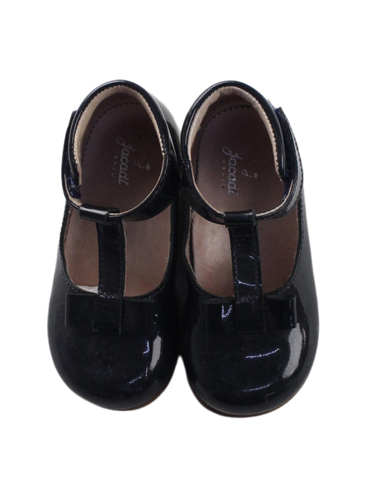 A Black Flats from Jacadi in size 18-24M for girl. (Back View)