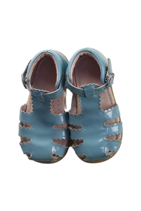 A Blue Sandals from Jacadi in size 12-18M for girl. (Back View)