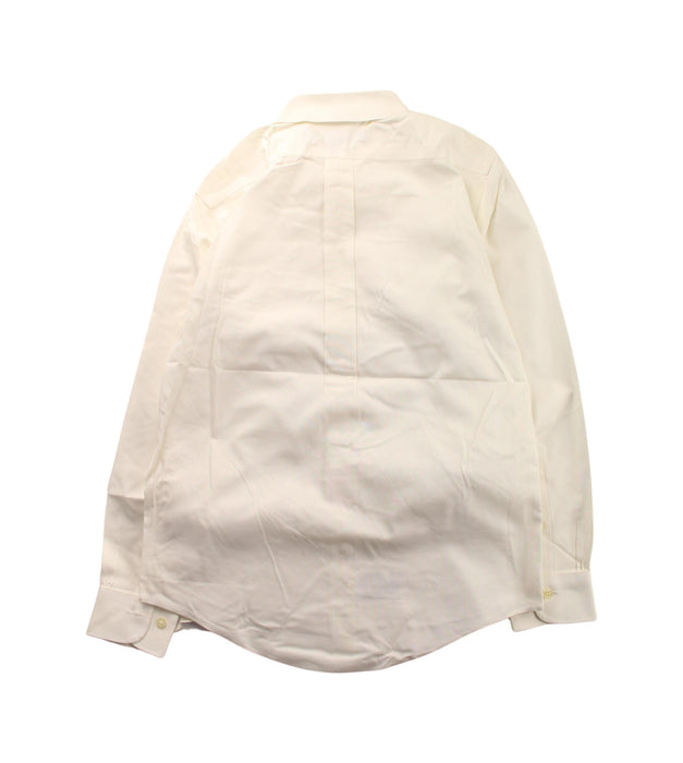 A White Long Sleeve Shirts from Brooks Brothers in size 14Y for boy. (Back View)