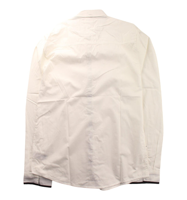 A White Long Sleeve Shirts from Karl Lagerfeld in size 14Y for boy. (Back View)