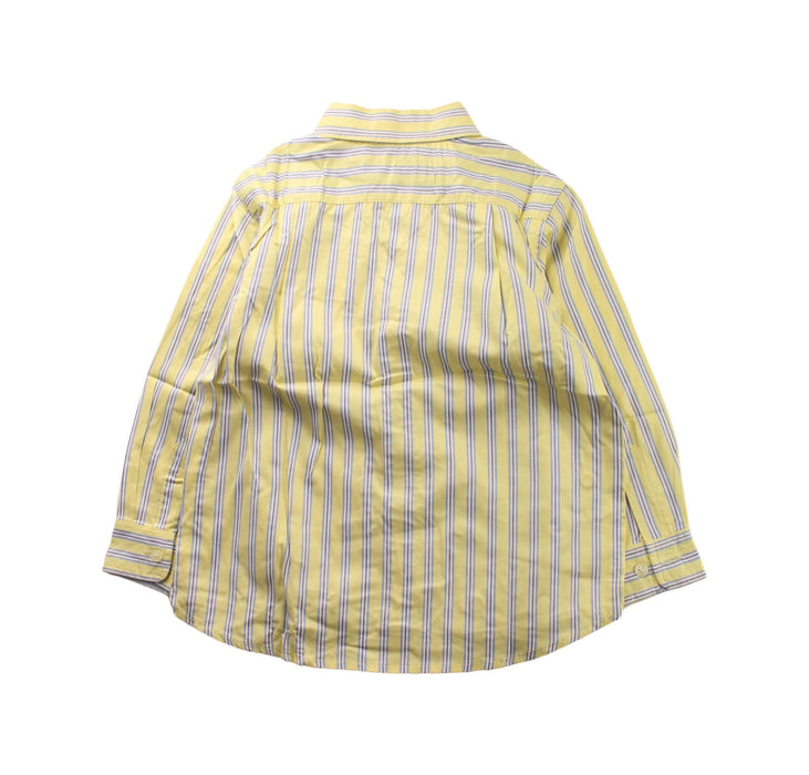 A Yellow Long Sleeve Shirts from Simonetta in size 3T for boy. (Back View)