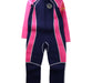 A Blue Floatsuits from JakaBel in size 8Y for girl. (Front View)