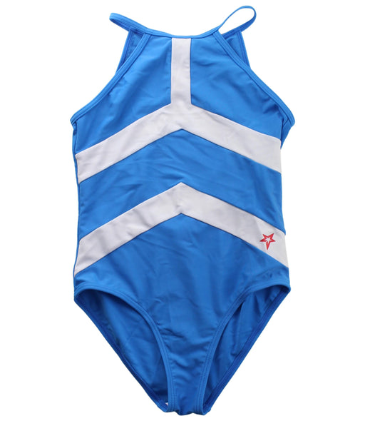 A Blue Swimsuits from Perfect Moment in size 10Y for girl. (Front View)