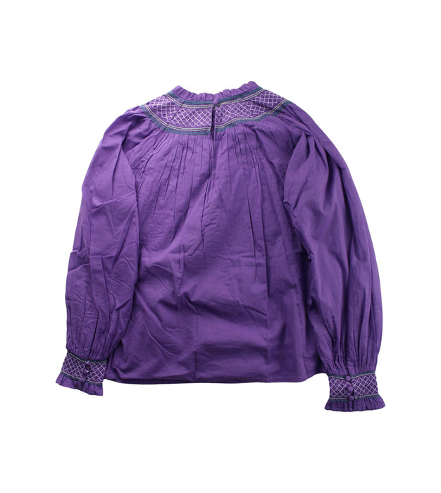 A Purple Long Sleeve Tops from Scotch & Soda in size 12Y for girl. (Back View)