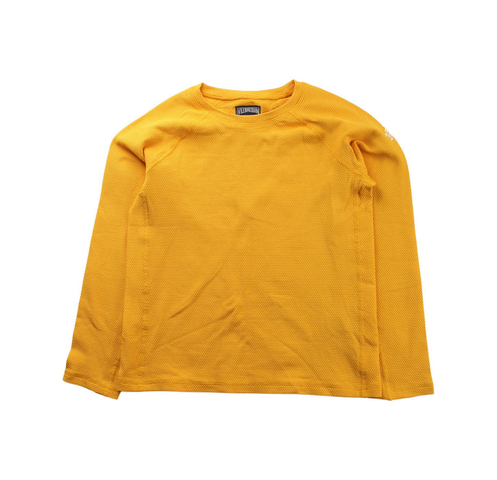 A Yellow Long Sleeve T Shirts from Vilebrequin in size 8Y for boy. (Front View)