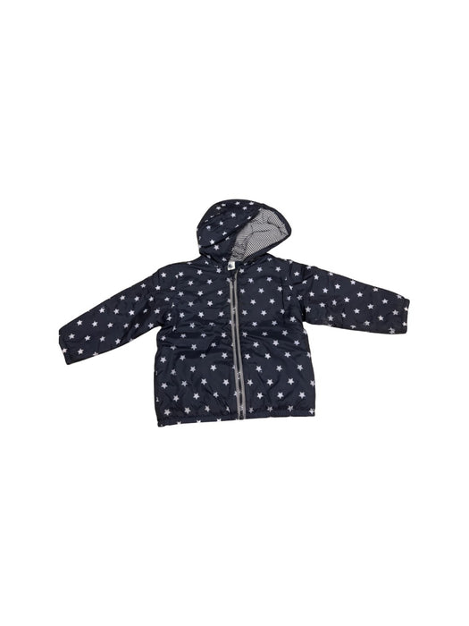 A Navy Lightweight Jackets from Petit Bateau in size 2T for neutral. (Front View)