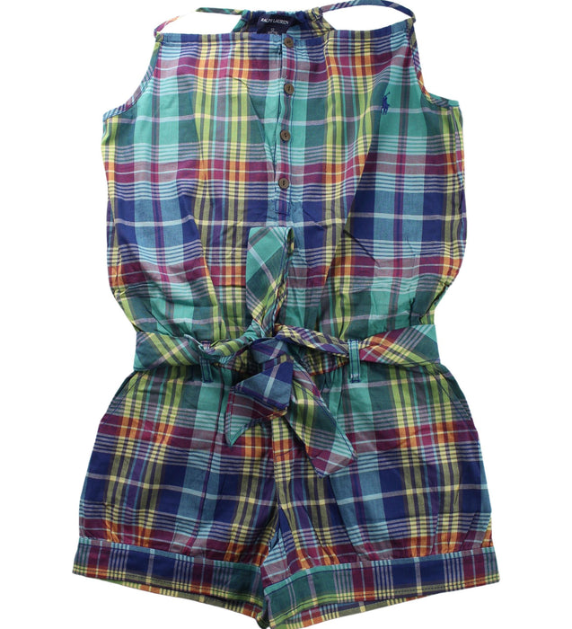 A Multicolour Sleeveless Rompers from Ralph Lauren in size 12Y for girl. (Front View)