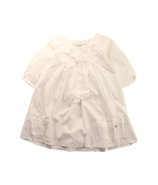 A White Short Sleeve Dresses from Dior in size 10Y for girl. (Front View)