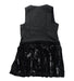 A Black Sleeveless Dresses from I Pinco Pallino in size 6T for girl. (Back View)