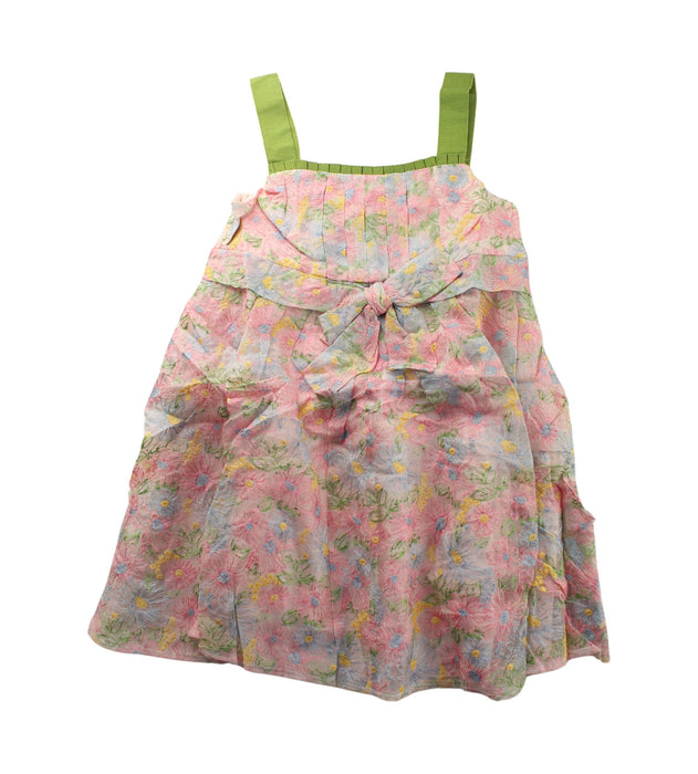 A Pink Sleeveless Dresses from I Pinco Pallino in size 8Y for girl. (Front View)