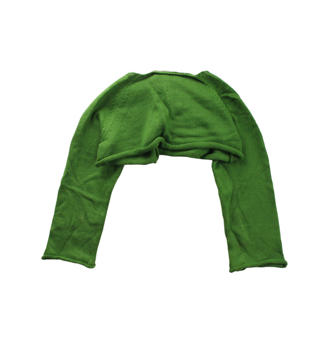 A Green Cardigans from I Pinco Pallino in size 8Y for girl. (Back View)