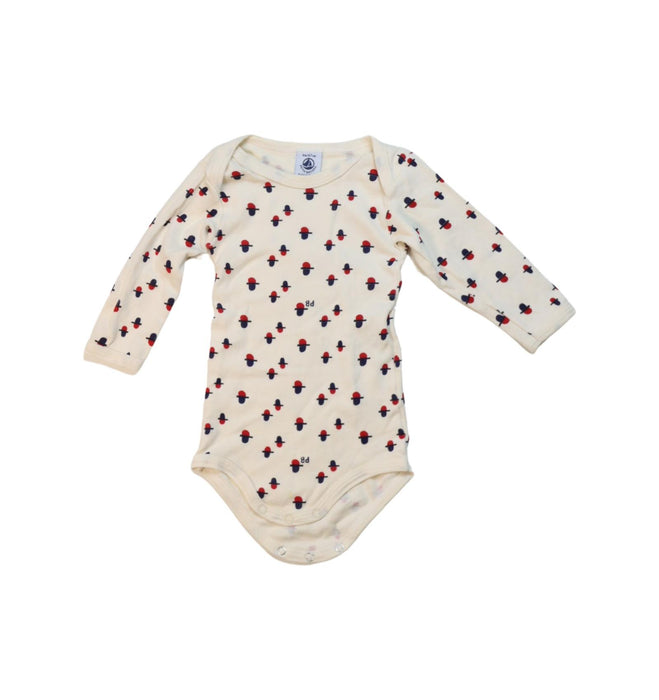 A Multicolour Long Sleeve Bodysuits from Petit Bateau in size 3-6M for girl. (Front View)