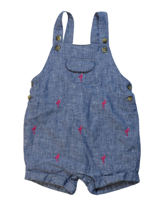 A Blue Overall Shorts from Janie & Jack in size 3-6M for boy. (Front View)