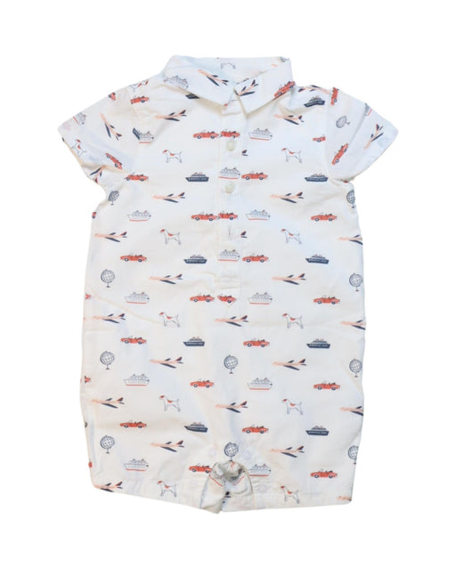 A Multicolour Short Sleeve Rompers from Janie & Jack in size 3-6M for boy. (Front View)