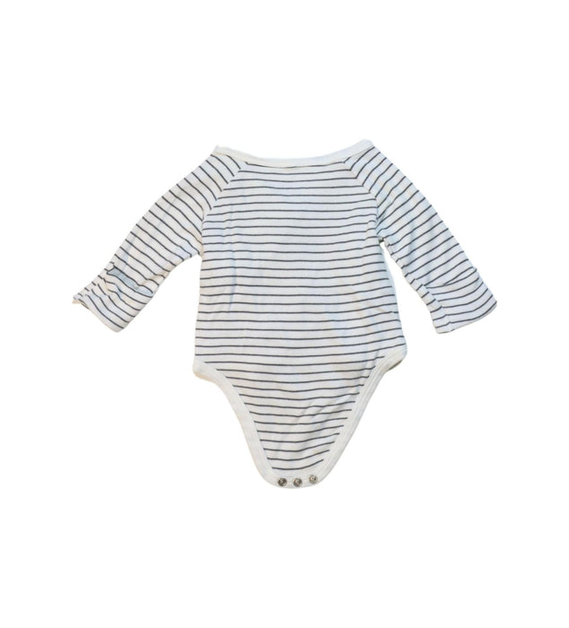 A Black Long Sleeve Bodysuits from Mori in size 0-3M for neutral. (Back View)