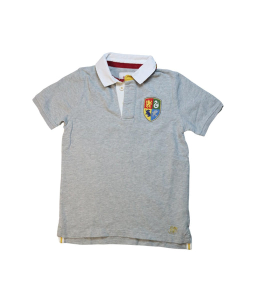 A Grey Short Sleeve Polos from Boden in size 8Y for boy. (Front View)