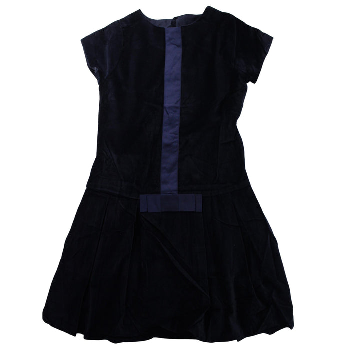 A Blue Short Sleeve Dresses from Jacadi in size 10Y for girl. (Front View)