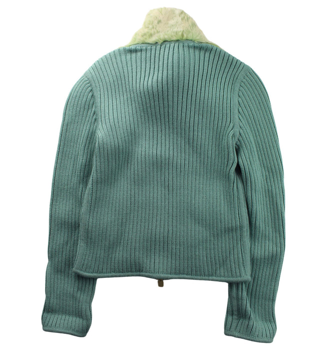 A Green Knit Sweaters from Fendi in size 14Y for girl. (Back View)