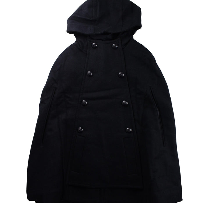 A Black Coats from Jacadi in size 12Y for girl. (Front View)