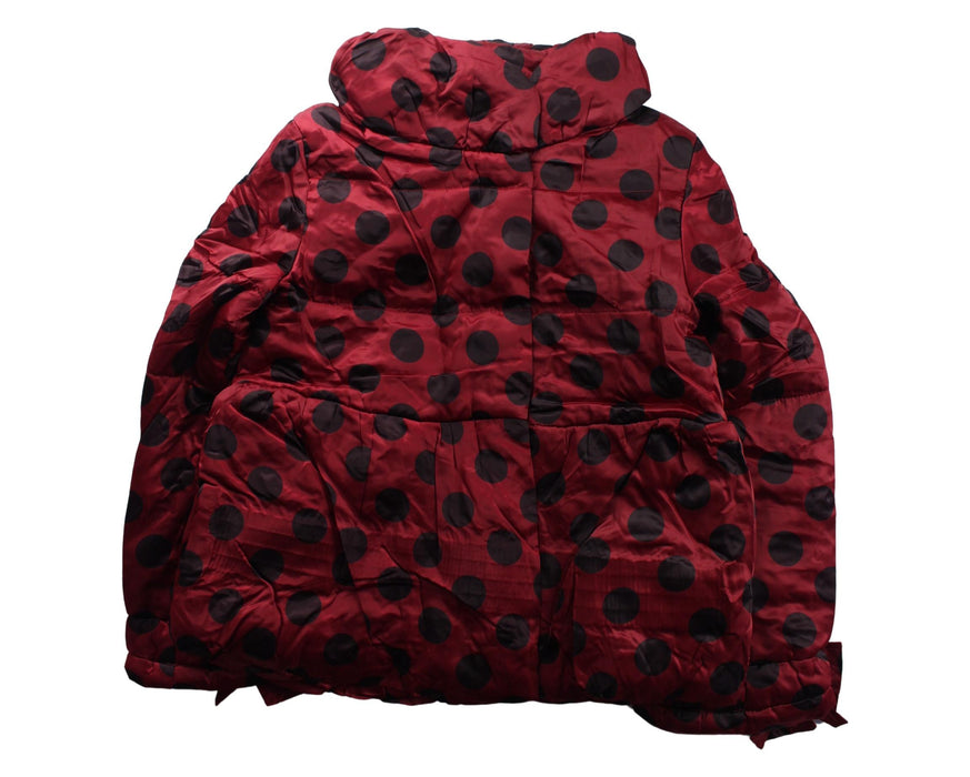 A Black Puffer/Quilted Jackets from Monnalisa in size 8Y for girl. (Front View)